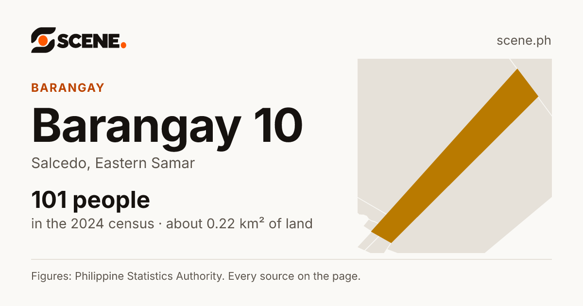 Barangay 10, Salcedo, barangay: 101 people in the 2024 census