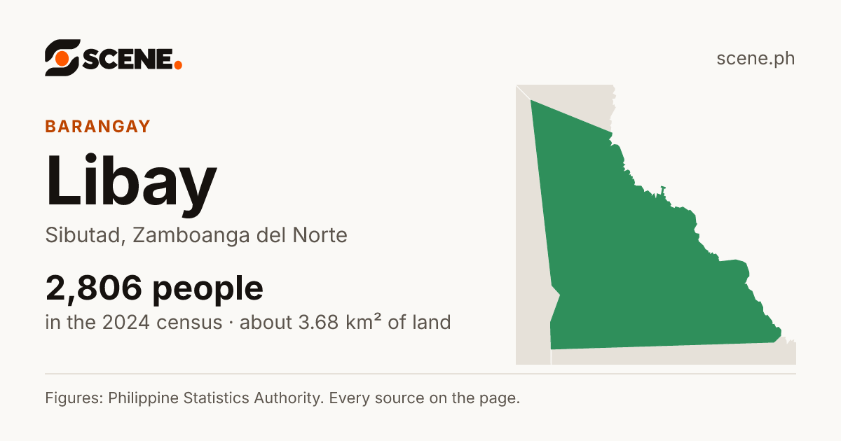 Libay, Sibutad, barangay: 2,806 people in the 2024 census