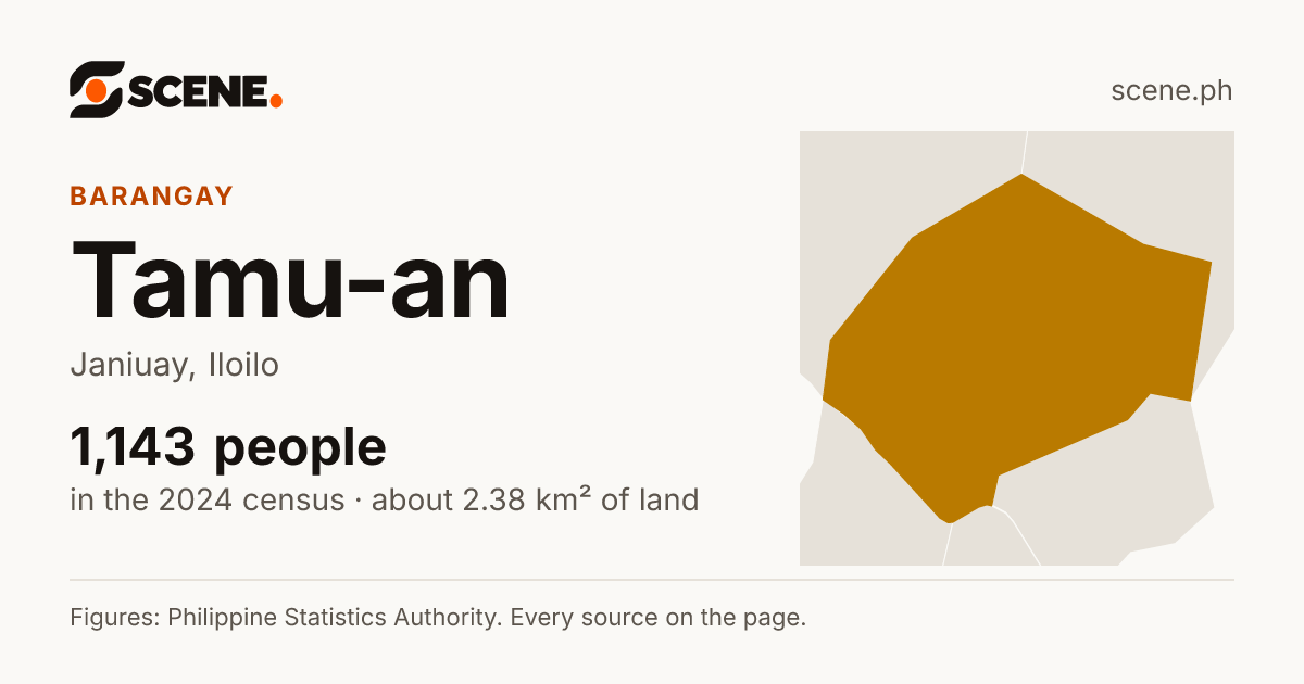 Tamu-an, Janiuay, barangay: 1,143 people in the 2024 census
