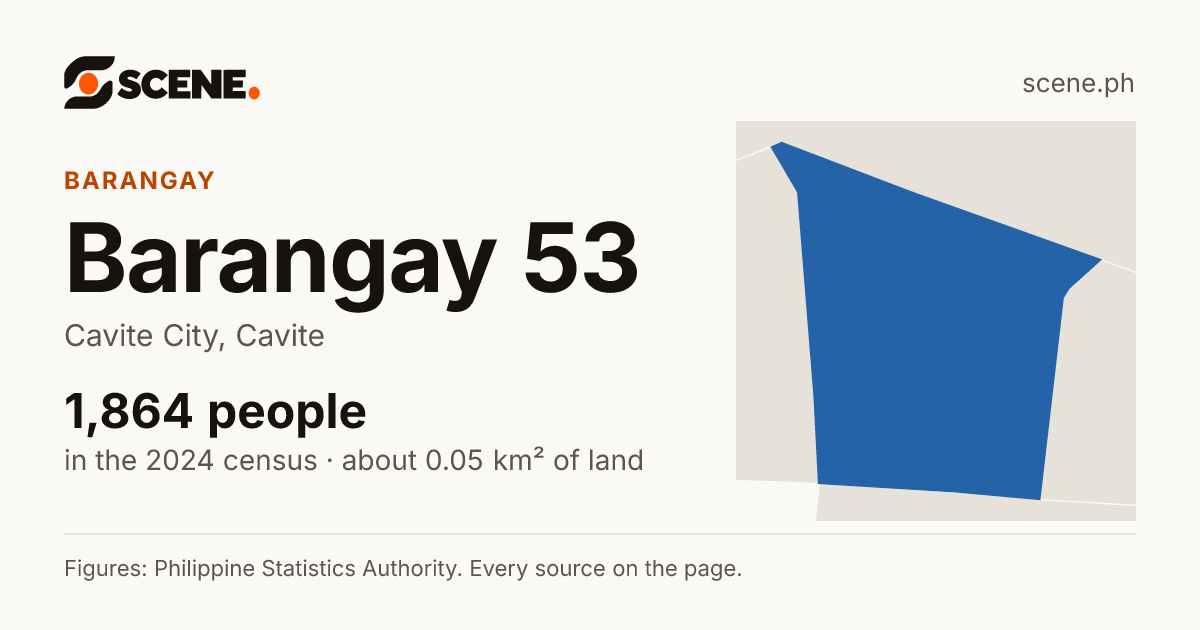 Barangay 53, Cavite City, barangay: 1,864 people in the 2024 census