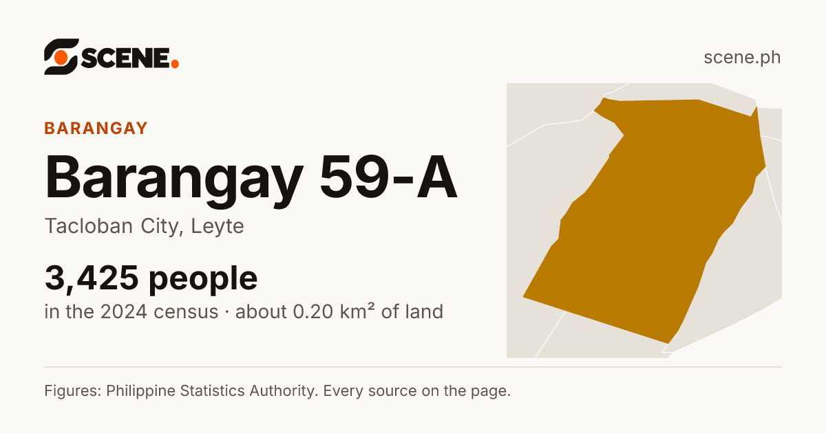 Barangay 59-A, Tacloban City, barangay: 3,425 people in the 2024 census
