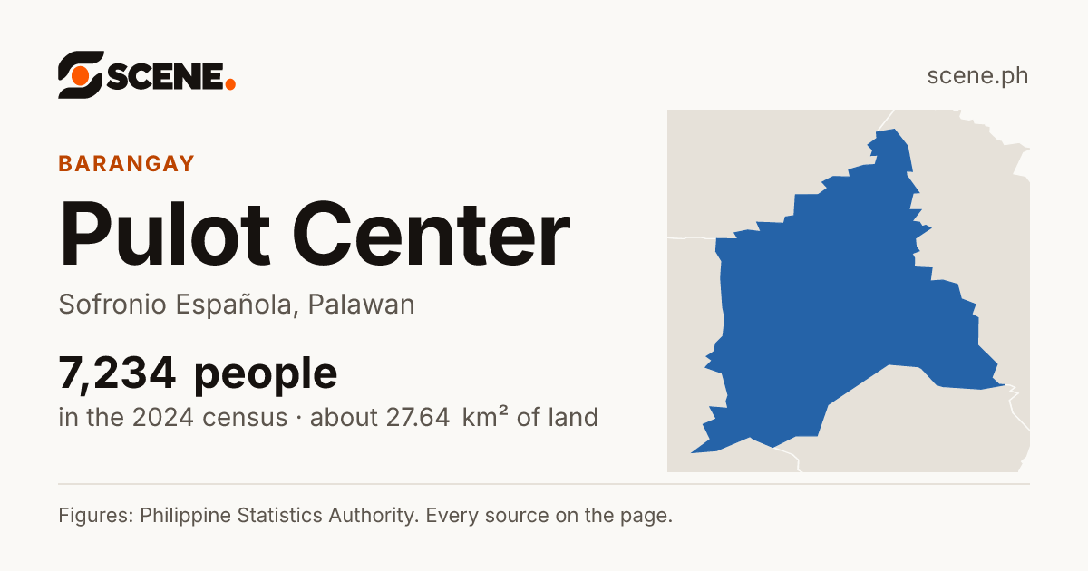 Pulot Center, Sofronio Española, barangay: 7,234 people in the 2024 census