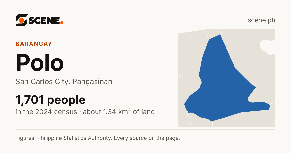 Polo, San Carlos City, barangay: 1,701 people in the 2024 census