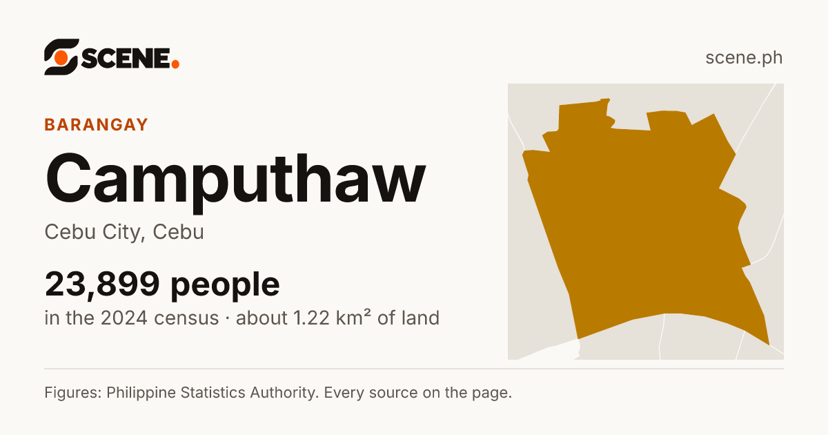 Camputhaw, Cebu City, barangay: 23,899 people in the 2024 census