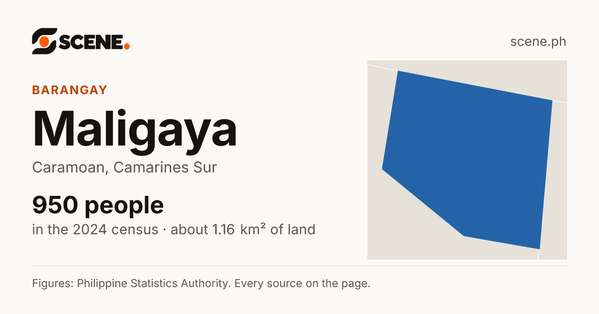 Maligaya, Caramoan, barangay: 950 people in the 2024 census