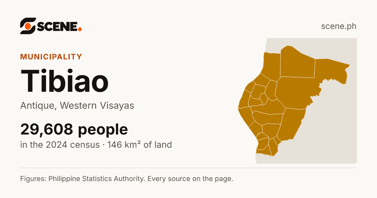 Tibiao, Antique, municipality: 29,608 people in the 2024 census