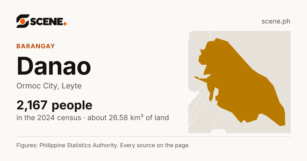Danao, Ormoc City, barangay: 2,167 people in the 2024 census