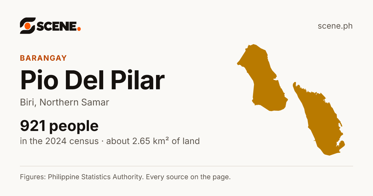 Pio Del Pilar, Biri, barangay: 921 people in the 2024 census