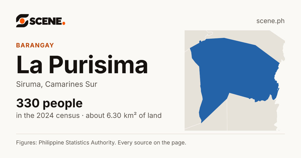 La Purisima, Siruma, barangay: 330 people in the 2024 census
