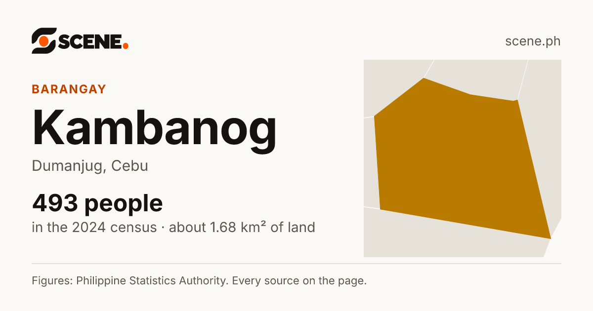 Kambanog, Dumanjug, barangay: 493 people in the 2024 census