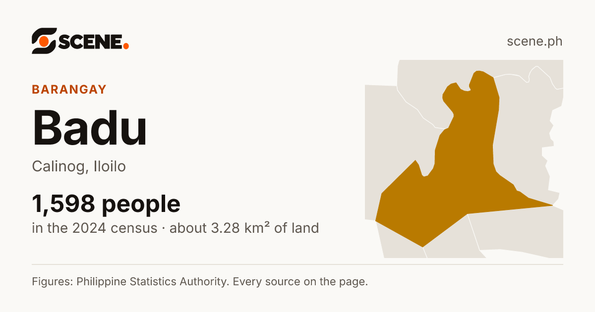 Badu, Calinog, barangay: 1,598 people in the 2024 census