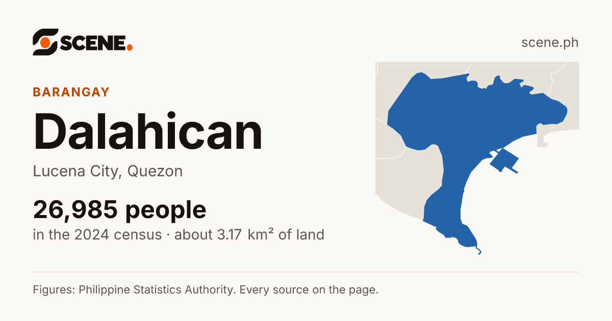 Dalahican, Lucena City, barangay: 26,985 people in the 2024 census