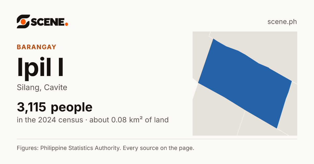 Ipil I, Silang, barangay: 3,115 people in the 2024 census