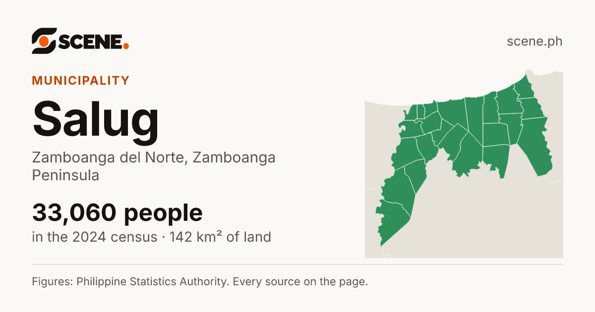 Salug, Zamboanga del Norte, municipality: 33,060 people in the 2024 census