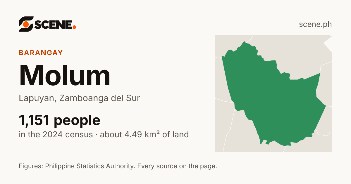 Molum, Lapuyan, barangay: 1,151 people in the 2024 census