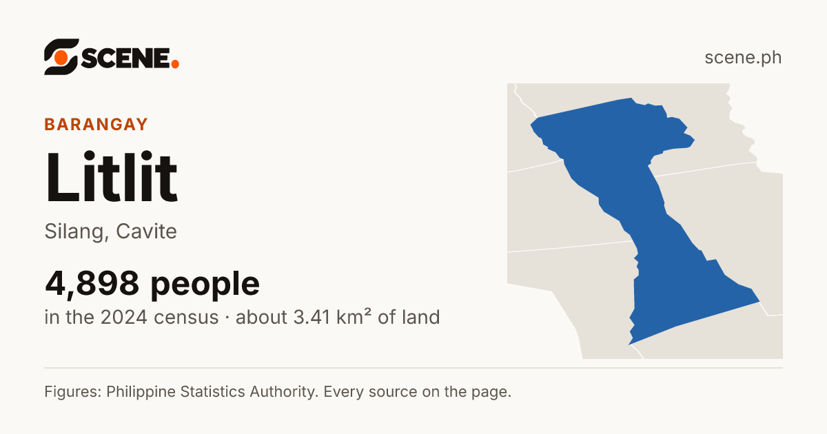 Litlit, Silang, barangay: 4,898 people in the 2024 census