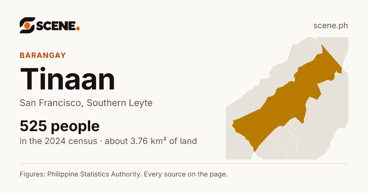 Tinaan, San Francisco, barangay: 525 people in the 2024 census