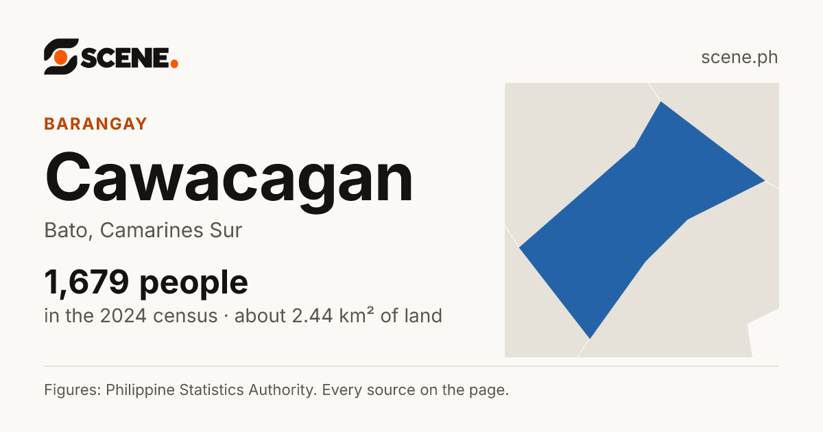 Cawacagan, Bato, barangay: 1,679 people in the 2024 census