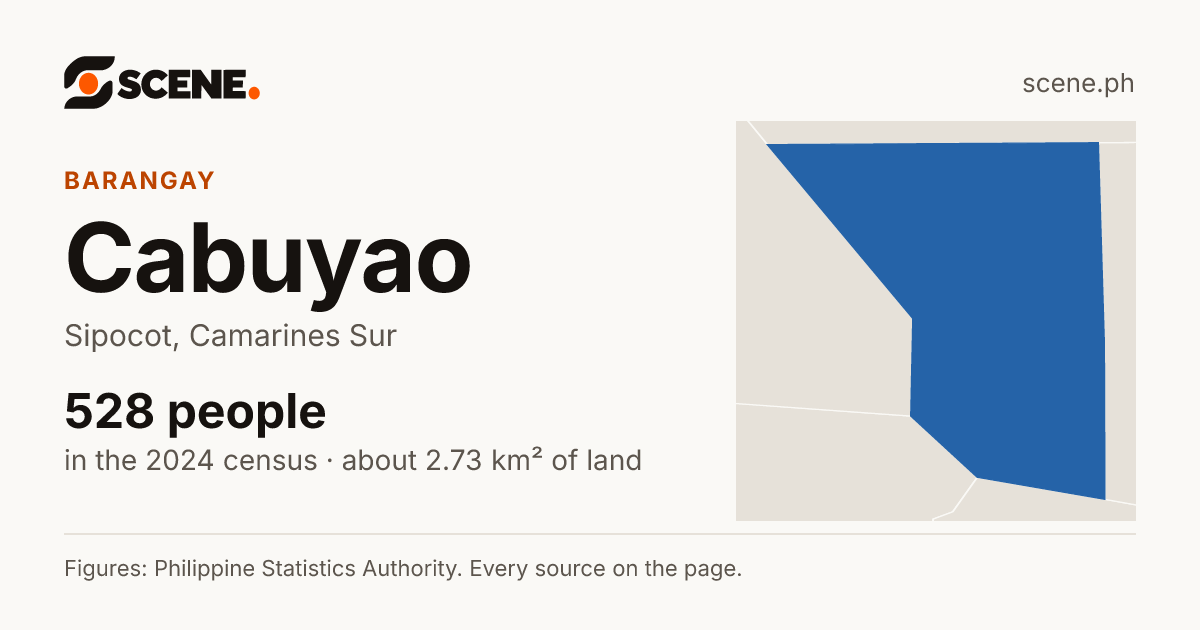 Cabuyao, Sipocot, barangay: 528 people in the 2024 census