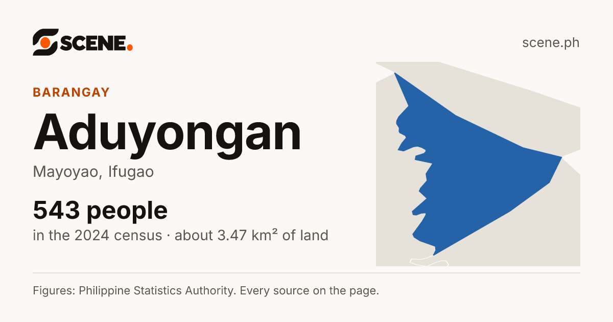 Aduyongan, Mayoyao, barangay: 543 people in the 2024 census