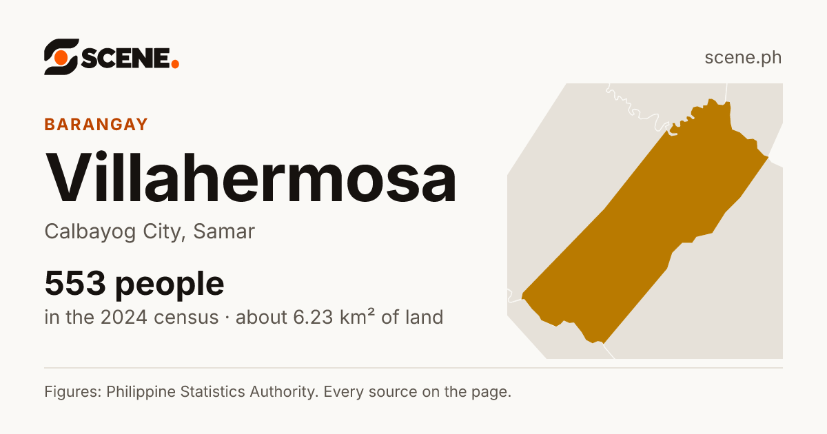 Villahermosa, Calbayog City, barangay: 553 people in the 2024 census