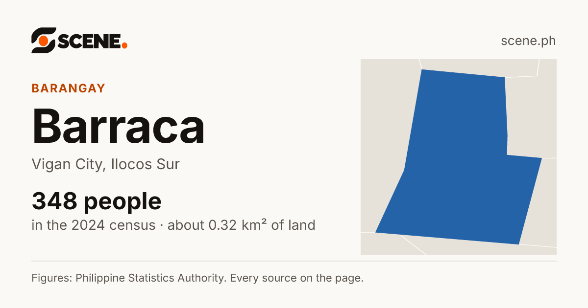 Barraca, Vigan City, barangay: 348 people in the 2024 census