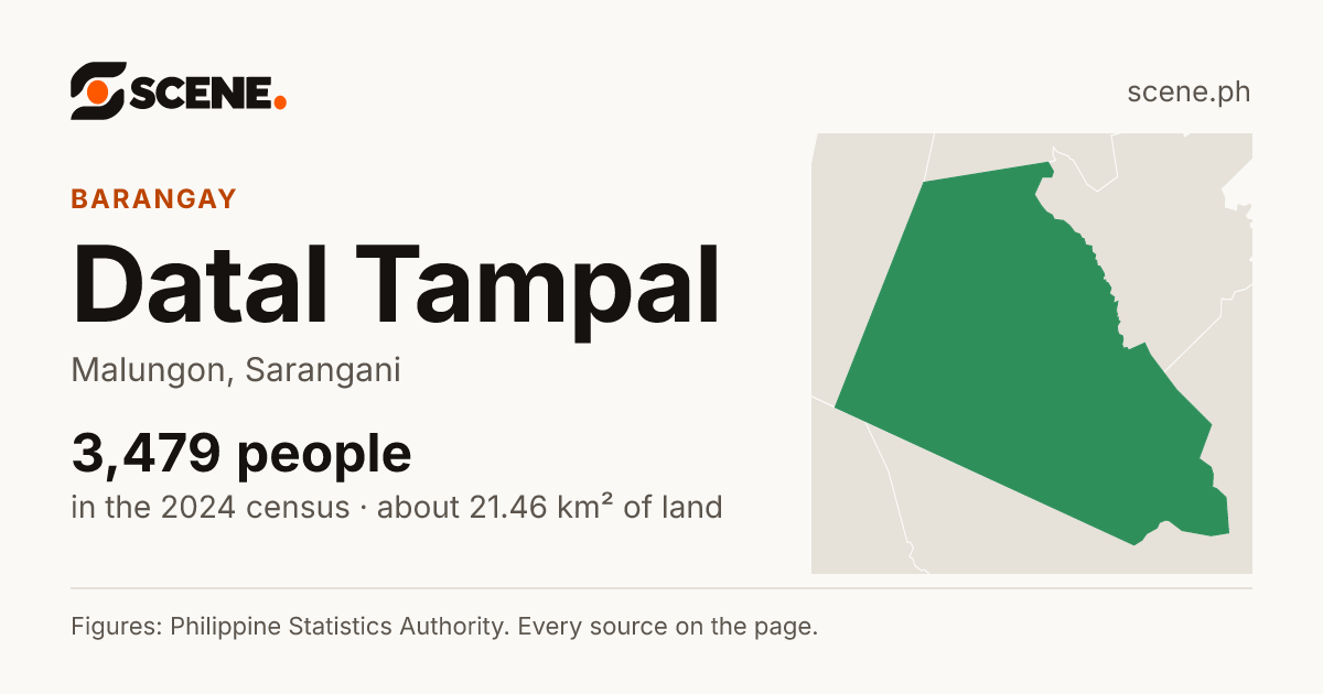 Datal Tampal, Malungon, barangay: 3,479 people in the 2024 census