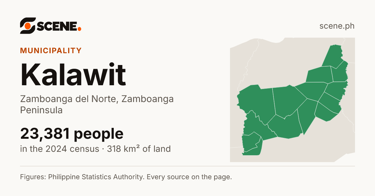 Kalawit, Zamboanga del Norte, municipality: 23,381 people in the 2024 census