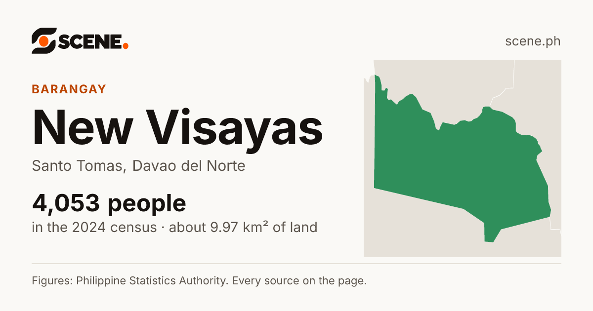 New Visayas, Santo Tomas, barangay: 4,053 people in the 2024 census