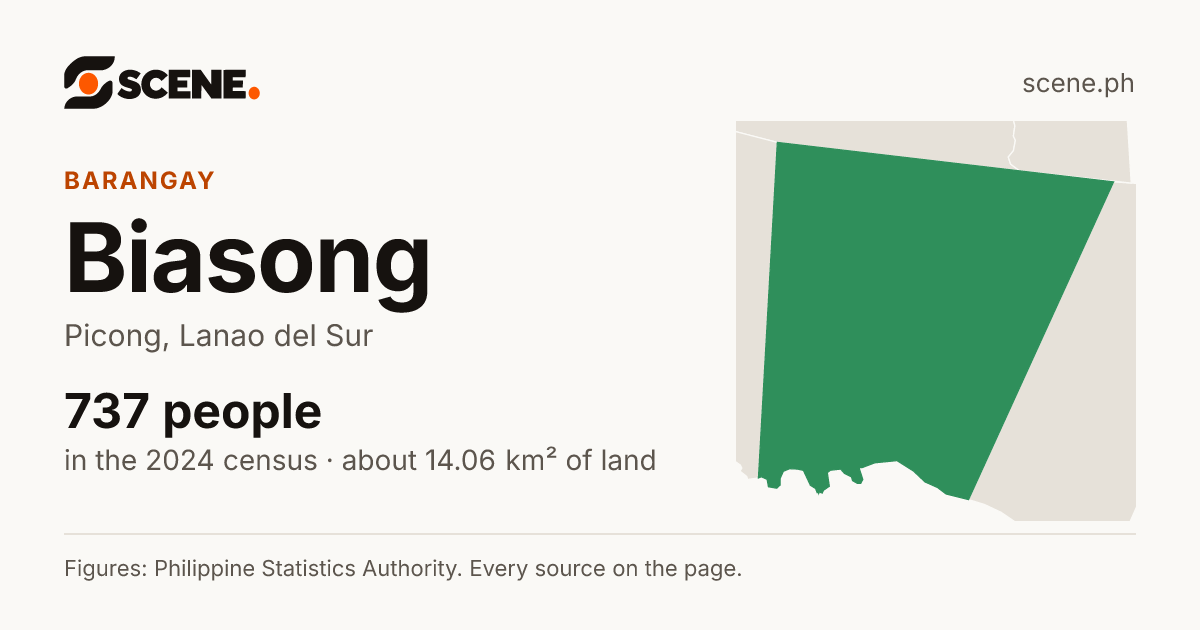 Biasong, Picong, barangay: 737 people in the 2024 census