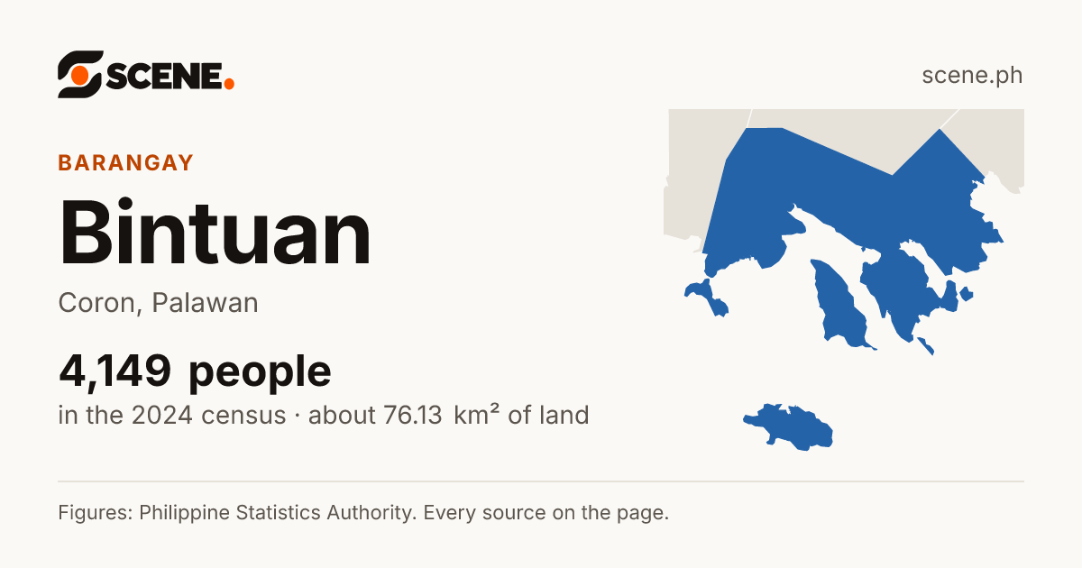 Bintuan, Coron, barangay: 4,149 people in the 2024 census
