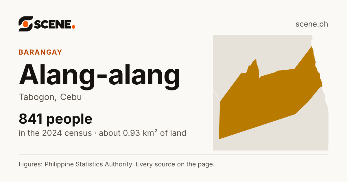 Alang-alang, Tabogon, barangay: 841 people in the 2024 census