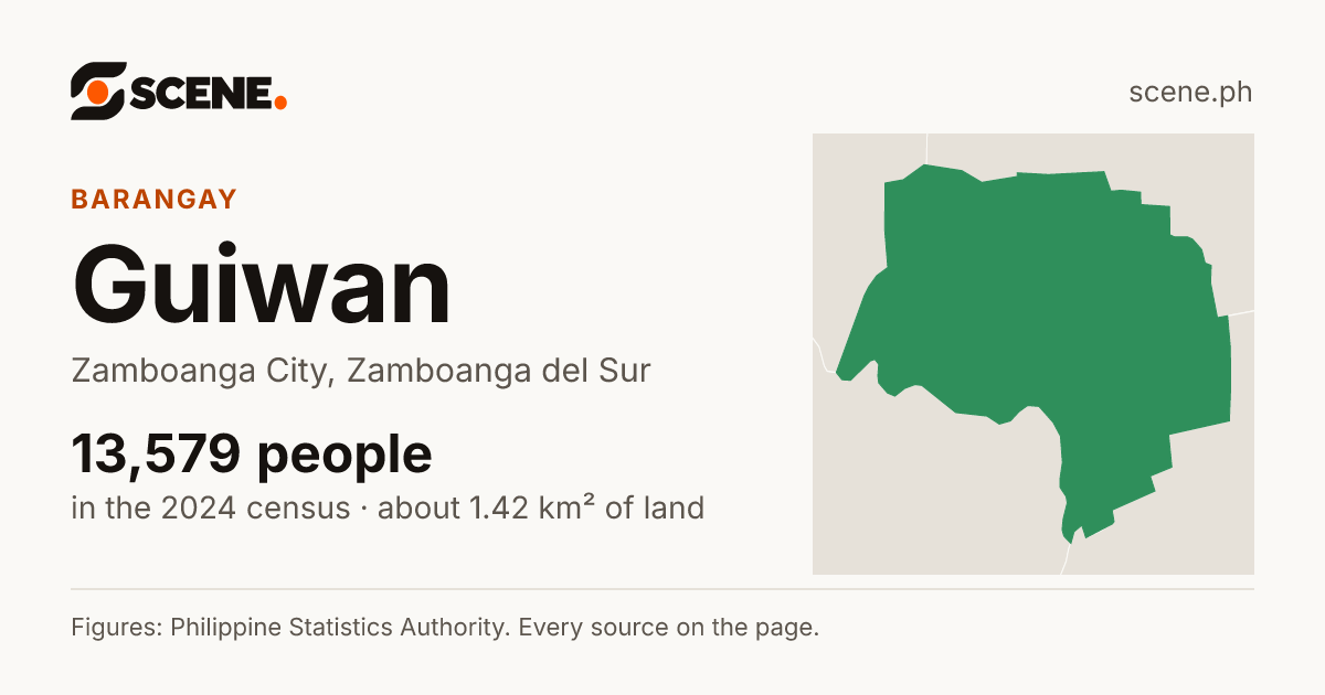 Guiwan, Zamboanga City, barangay: 13,579 people in the 2024 census