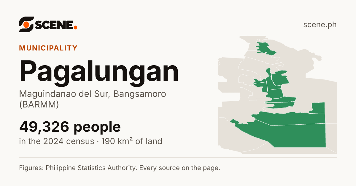 Pagalungan, Maguindanao del Sur, municipality: 49,326 people in the 2024 census