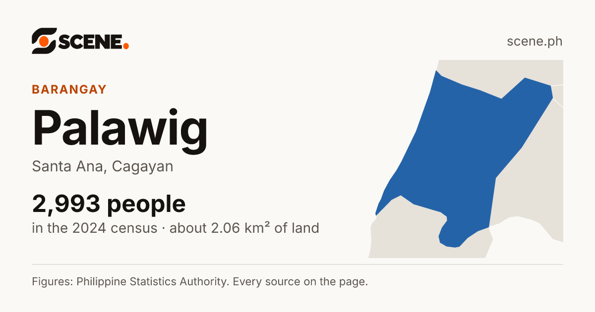 Palawig, Santa Ana, barangay: 2,993 people in the 2024 census
