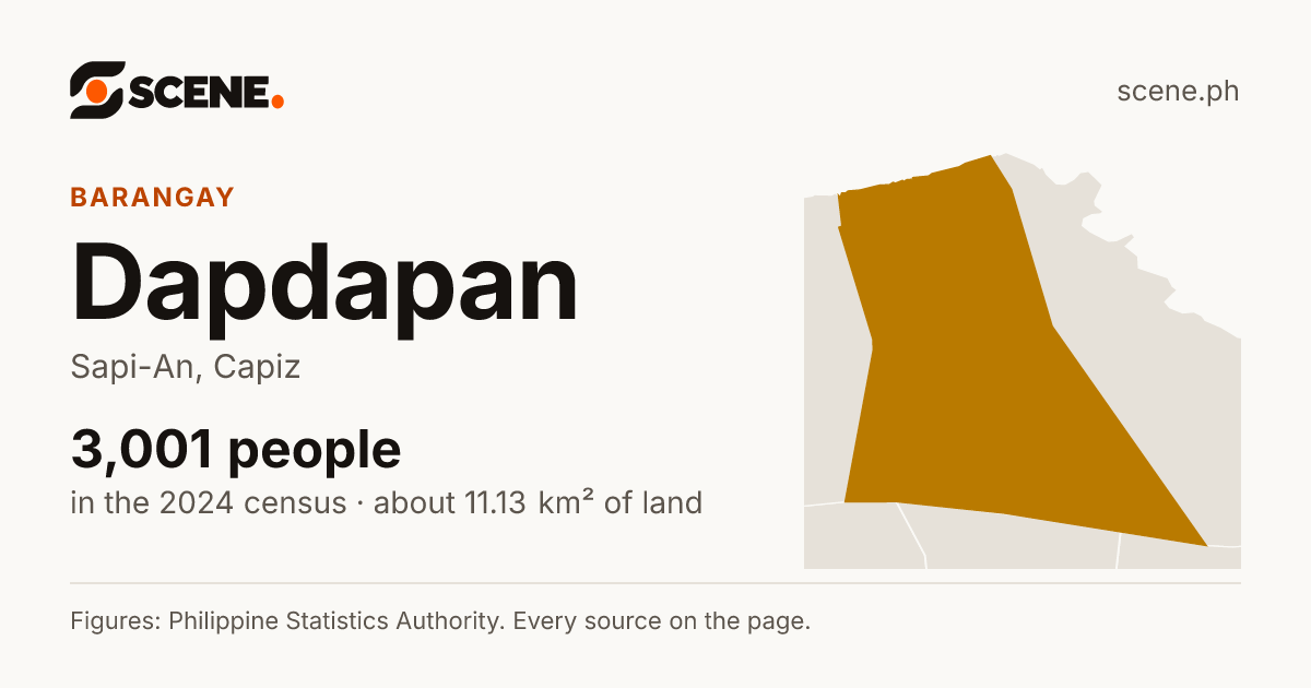 Dapdapan, Sapi-An, barangay: 3,001 people in the 2024 census