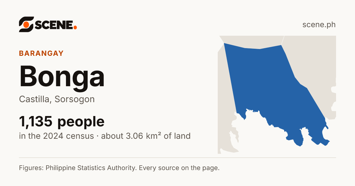 Bonga, Castilla, barangay: 1,135 people in the 2024 census