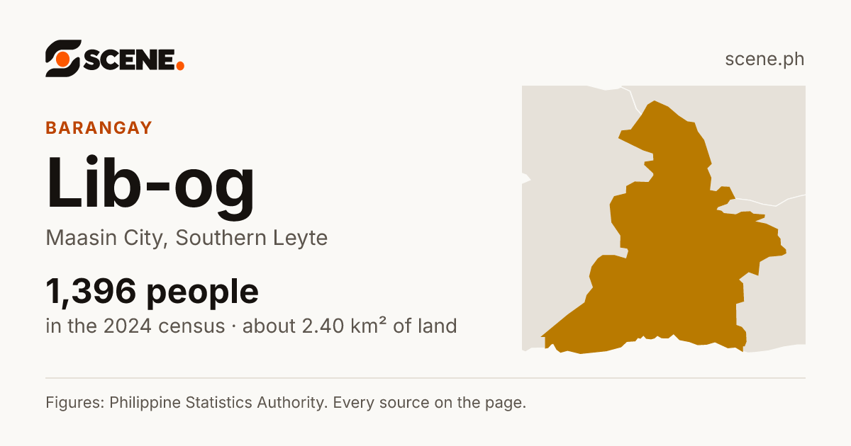 Lib-og, Maasin City, barangay: 1,396 people in the 2024 census