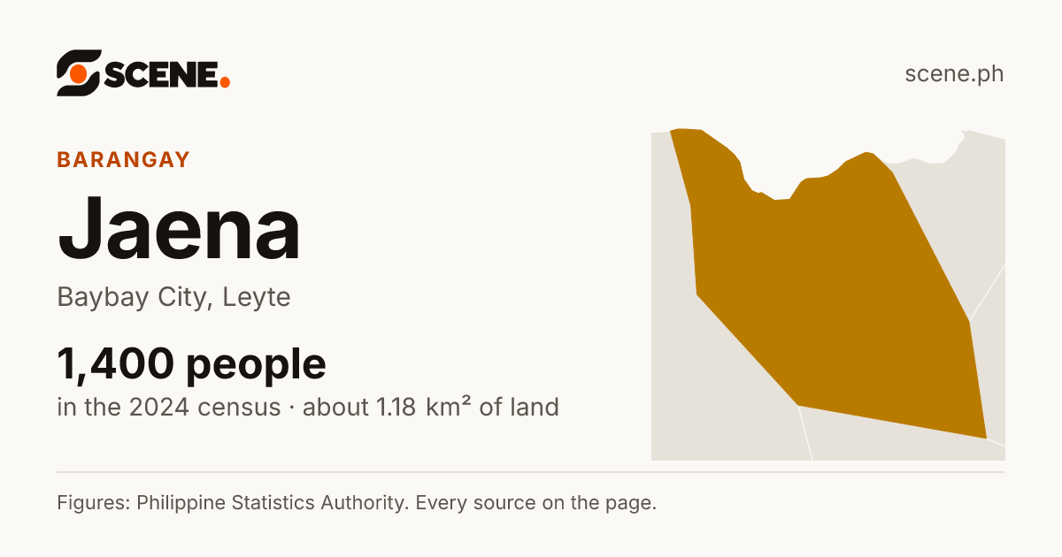 Jaena, Baybay City, barangay: 1,400 people in the 2024 census
