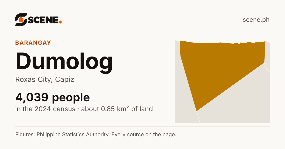 Dumolog, Roxas City, barangay: 4,039 people in the 2024 census