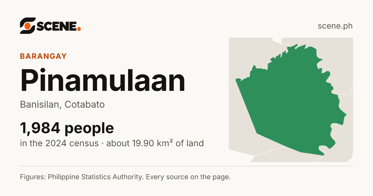 Pinamulaan, Banisilan, barangay: 1,984 people in the 2024 census