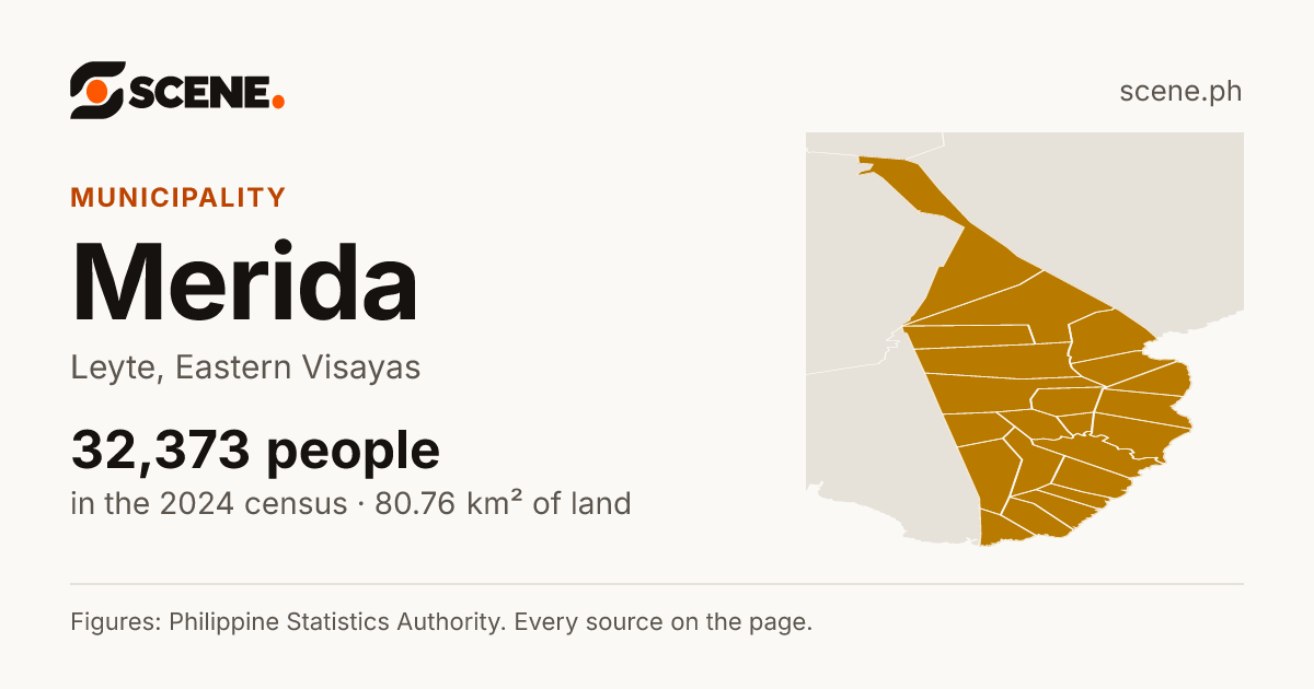 Merida, Leyte, municipality: 32,373 people in the 2024 census