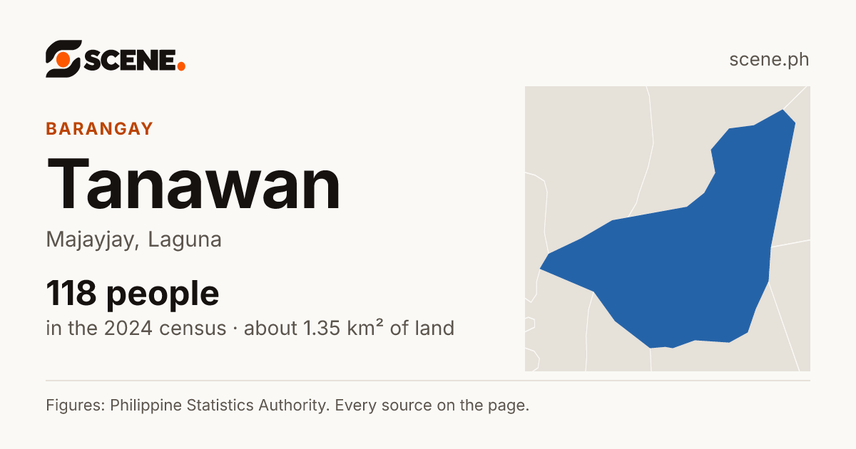 Tanawan, Majayjay, barangay: 118 people in the 2024 census