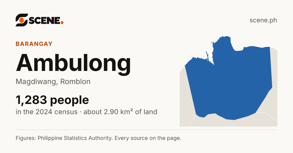 Ambulong, Magdiwang, barangay: 1,283 people in the 2024 census