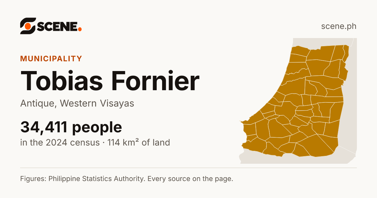 Tobias Fornier, Antique, municipality: 34,411 people in the 2024 census