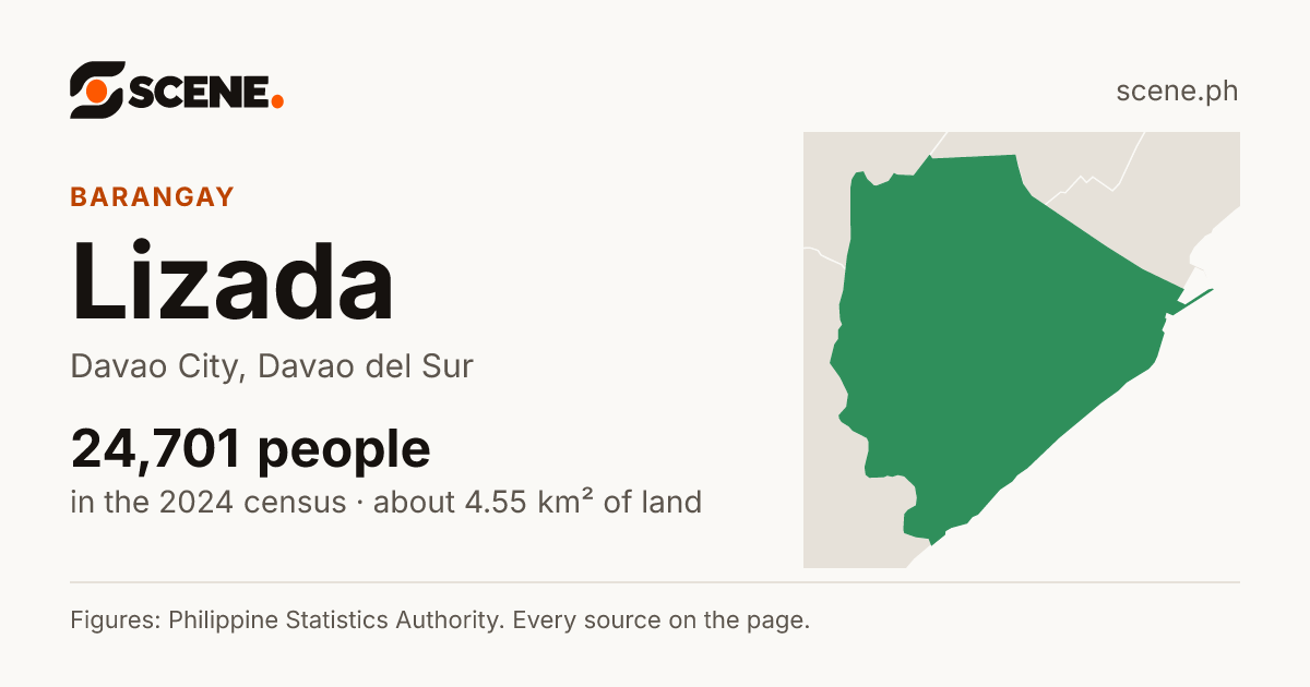 Lizada, Davao City, barangay: 24,701 people in the 2024 census