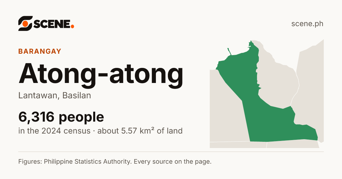 Atong-atong, Lantawan, barangay: 6,316 people in the 2024 census