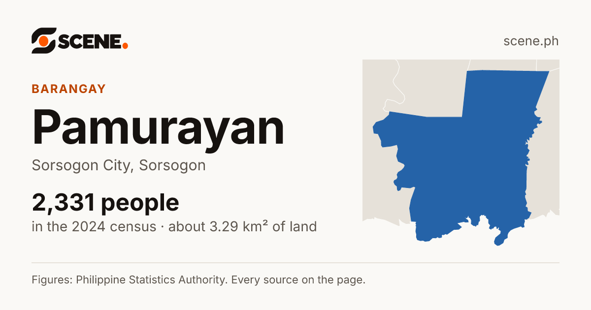 Pamurayan, Sorsogon City, barangay: 2,331 people in the 2024 census