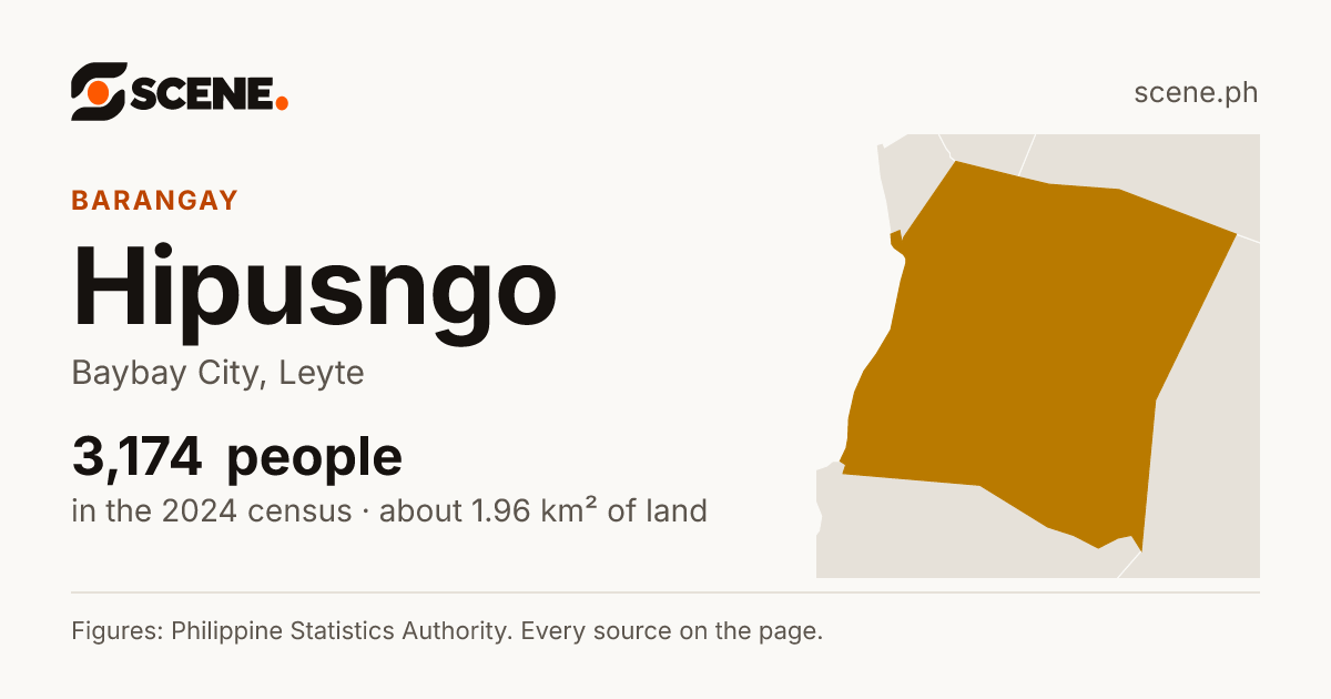 Hipusngo, Baybay City, barangay: 3,174 people in the 2024 census