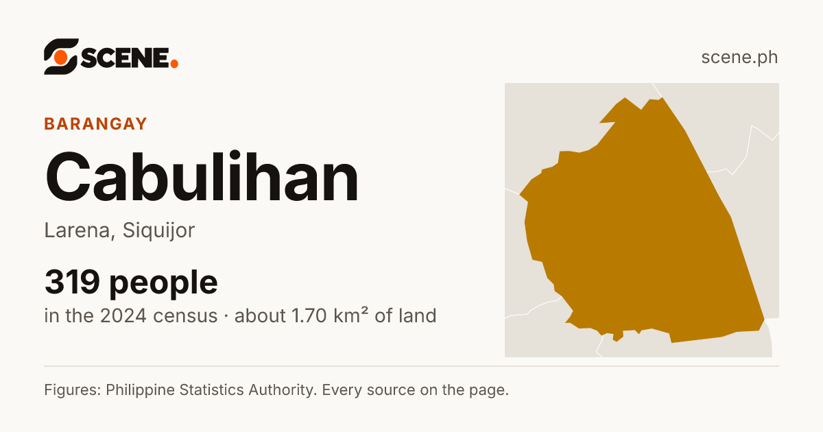 Cabulihan, Larena, barangay: 319 people in the 2024 census